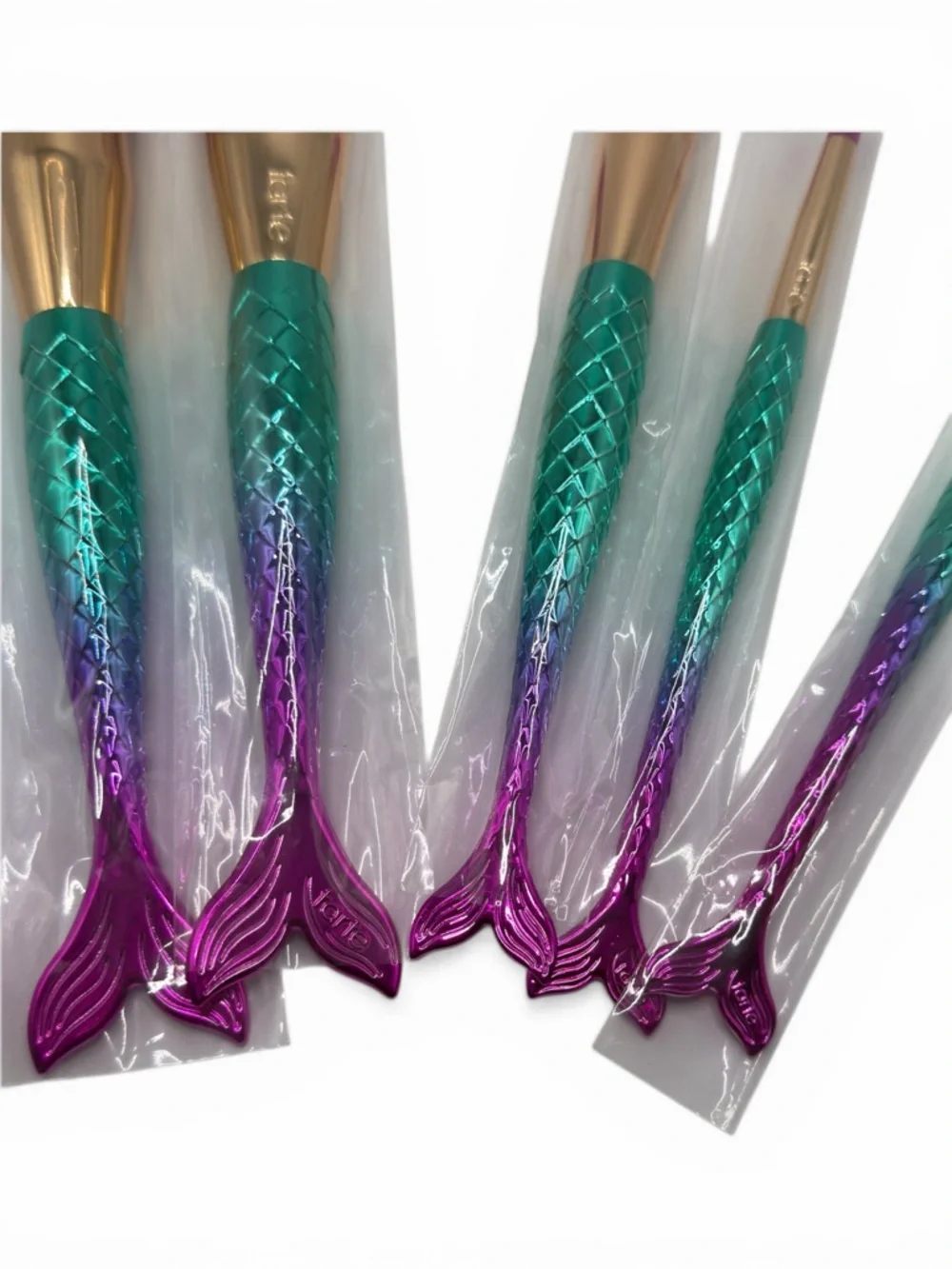Tarte Minutes To Mermaid Synthetic Brush Set 5 DISCONTINUED Shadow Highlighter‎